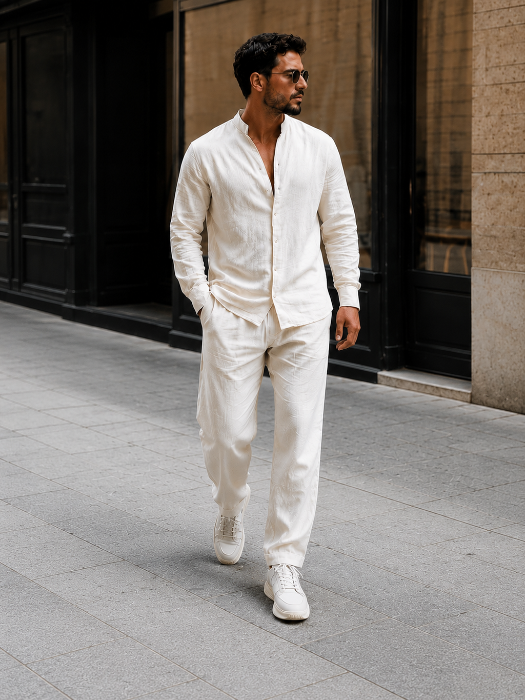 Astrya Cotton Button-Up Co-ord Set