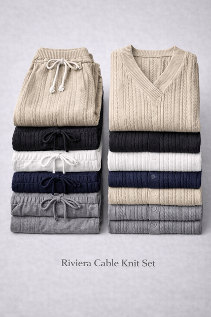Riviera Cable Knit Set